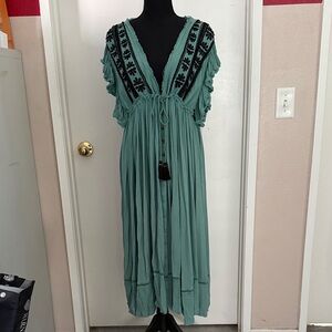 Free People Embroidered Dress/Cover-Up